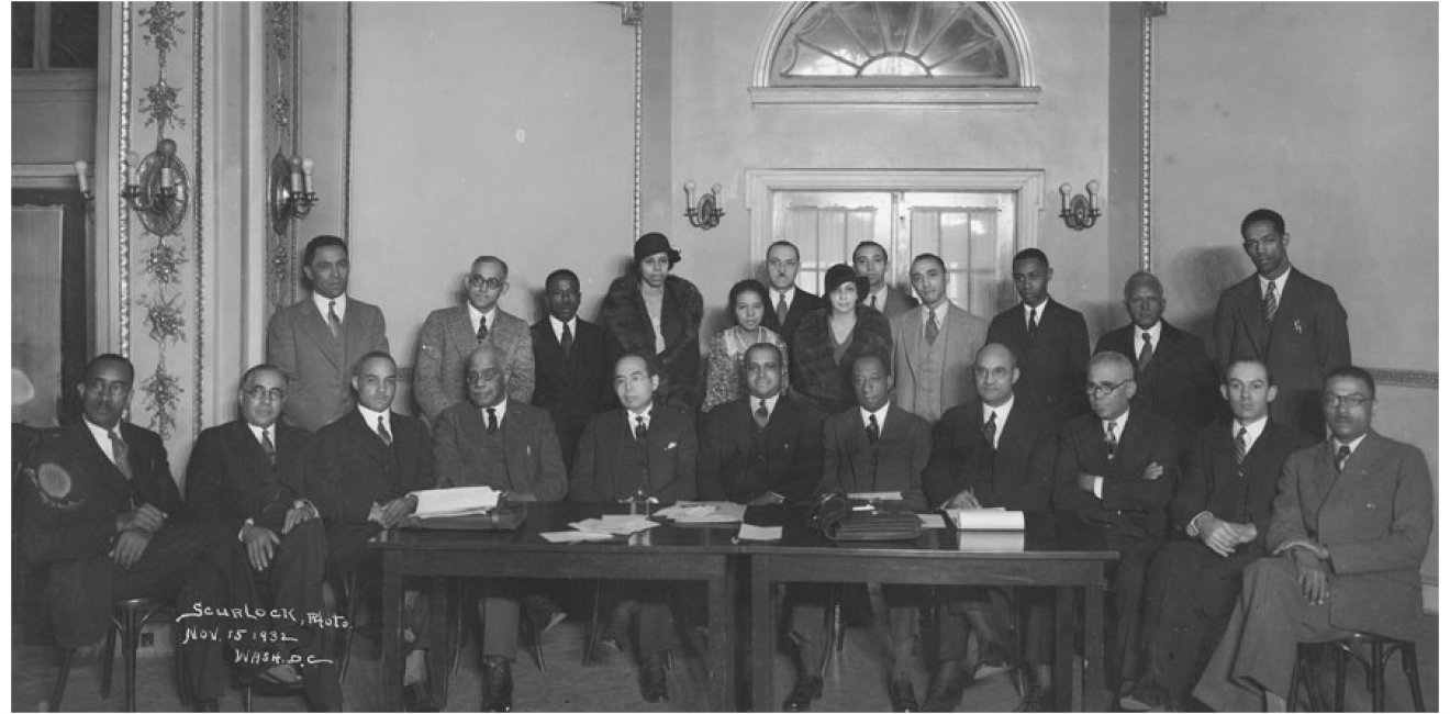 African American postal clerks union meeting