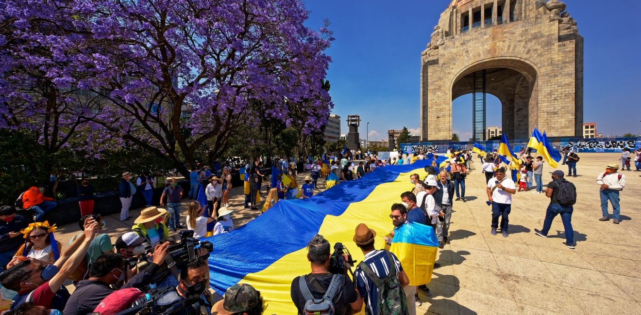 Mexico Ukraine protest