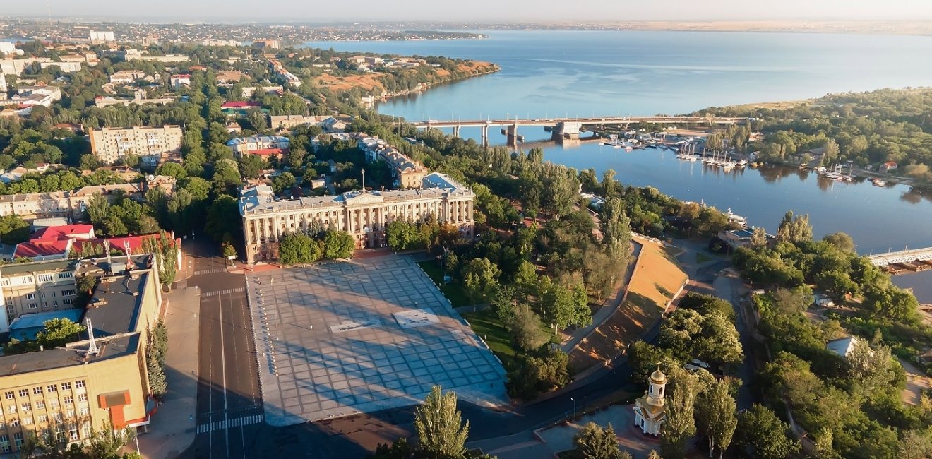 View of Mykolaiv, Ukraine from above