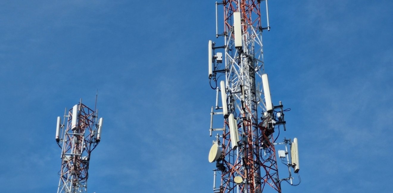 Energy Tower in Mexico. Electric grid and telecommunications.