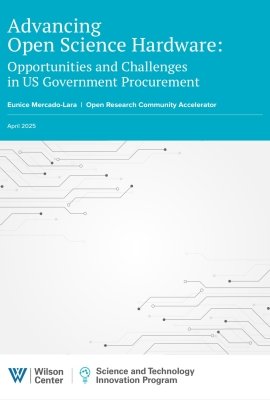 Title page for Advancing Open Science Hardware: Opportunities and Challenges in US Government Procurement