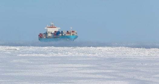 Container Ship in the Arctic
