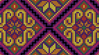 embroidered cross-stitch ethnic Ukraine pattern