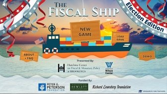 Screenshot of Fiscal Ship's election edition
