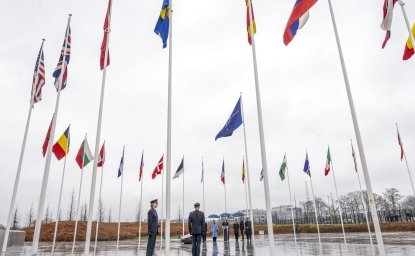 Swedish flag is raised at NATO HQ