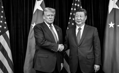 Trump and Xi Shake Hands