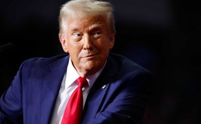 PITTSBURGH, PENNSYLVANIA - NOVEMBER 04: Republican presidential nominee, former President Donald Trump holds a campaign rally at the PPG Paints Arena on November 04, 2024 in Pittsburgh, Pennsylvania.