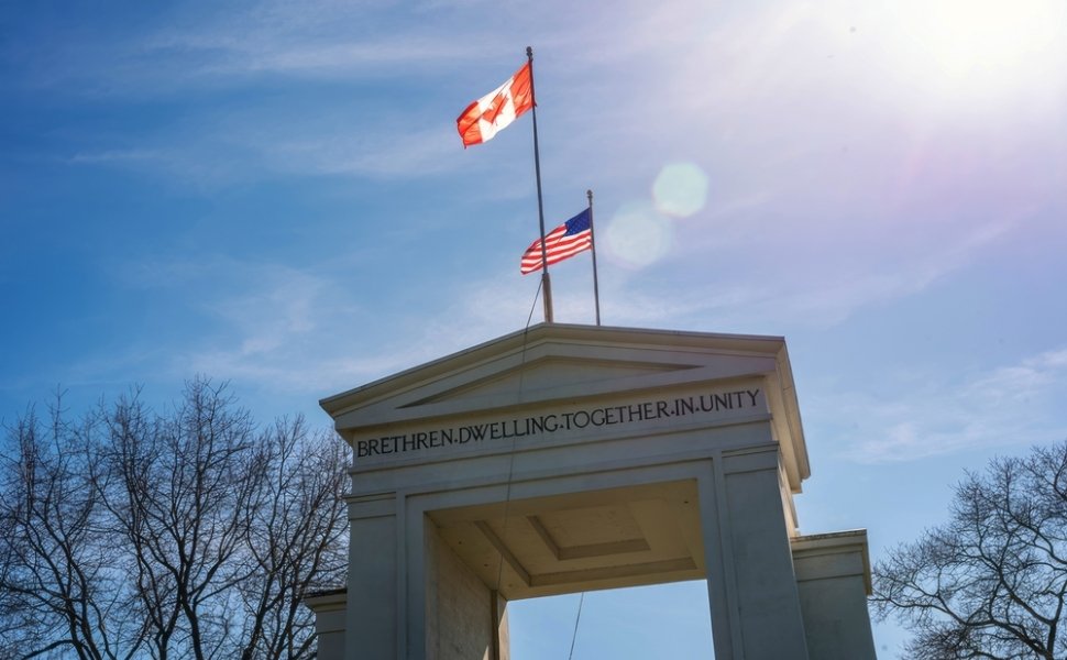 Peace Arch at the Canada-US Border