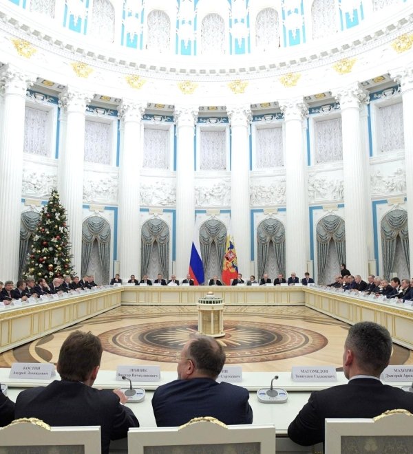 Meeting with Russian business community representatives in 2016. Source: Kremlin.ru