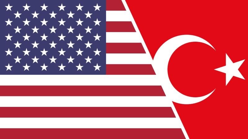 US and Turkish Flags