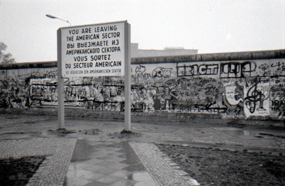 Berlin Wall in 1988