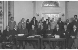 African American postal clerks union meeting