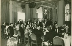 George Balanchine with the Ballets Russes de Monte Carlo at the Hotel de Paris, 1933. Jerome Robbins Dance Division, New York Public Library for the Performing Arts, https://digitalcollections.nypl.org/items/790f2319-c703-9f5b-e040-e00a18065a41