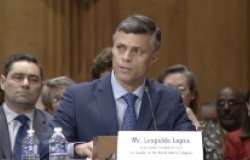 Leopoldo Lopez Testifies Before Foreign Relations Committee