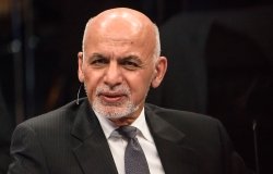 Afghan President Ashraf Ghani at a NATO Summit in 2018.