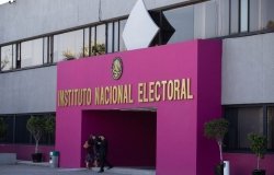 Mexico City, Mexico March 1 2023. Main building of the National Electoral Institute of Mexico.