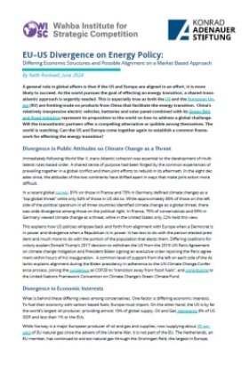 Front Page of Report on EU-US Divergence on Energy Policy